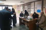 برگزاری میز خدمت غربالگری فشارخون و دیابت مرکز بهداشت جنوب تهران در سازمان بهزیستی